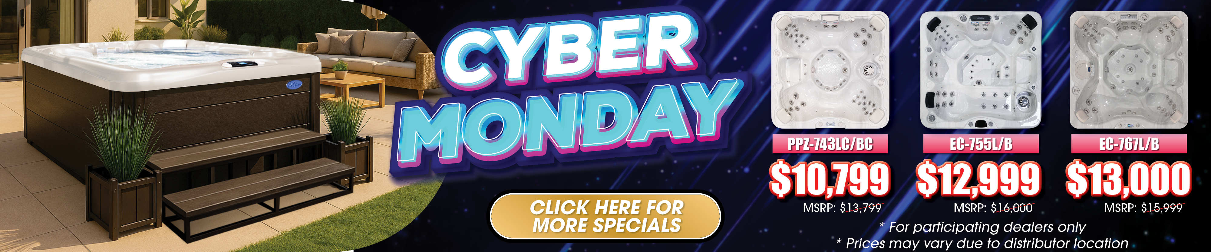 Calspas hot tub being used in a family setting - Ocala