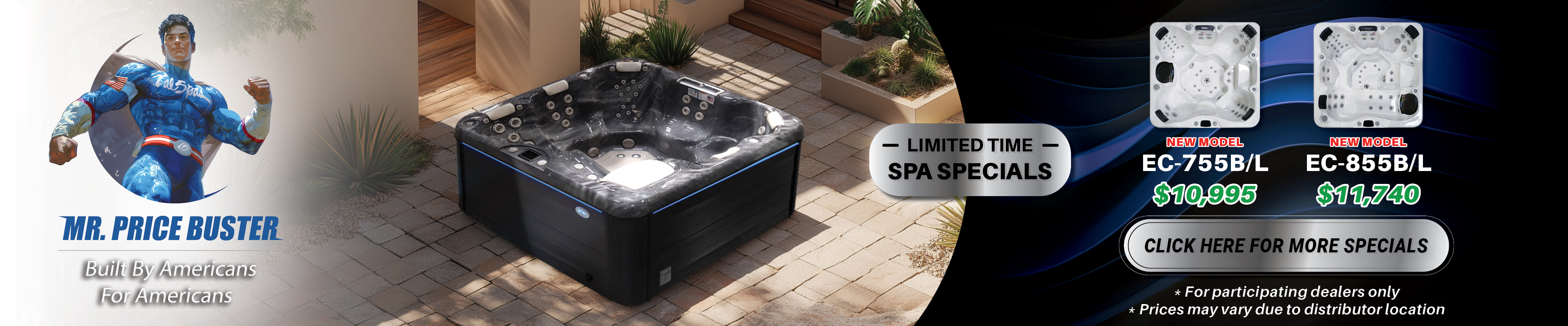 Calspas hot tub being used in a family setting - Ocala